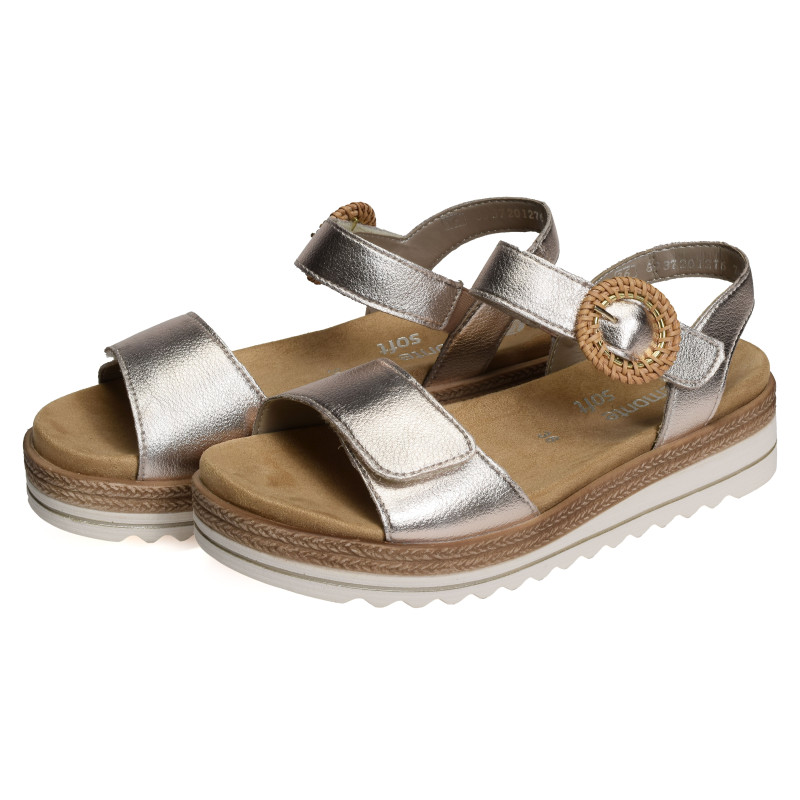 D0Q52 Bronze, Sandales compensées Remonte