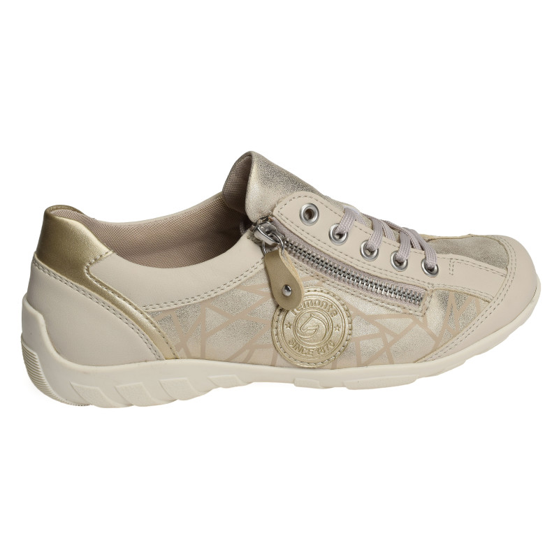 R3408 Beige Or, Sneakers basses Remonte