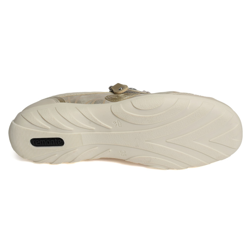 R3408 Beige Or, Sneakers basses Remonte