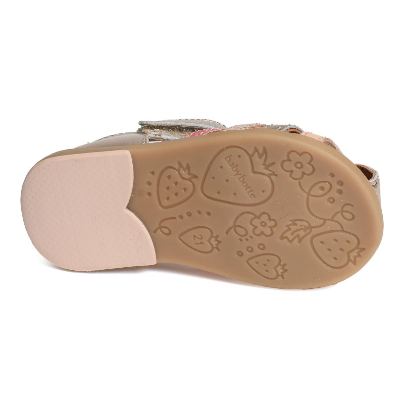 TERIYAKI Platine Corail, Sandales plates & Nu-Pieds Babybotte