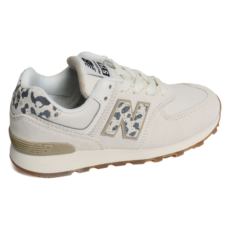 PC574 Blanc Léopard, Baskets running New Balance