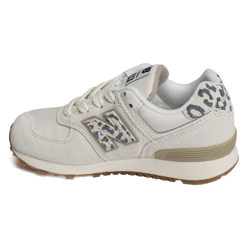 PC574 Blanc Léopard, Baskets running New Balance