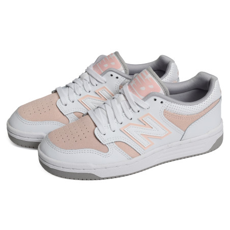 GSB480 Blanc Corail, Sneakers basses New Balance