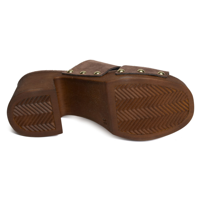 CARBUCCIA Chocolat, Mules Coco & Abricot