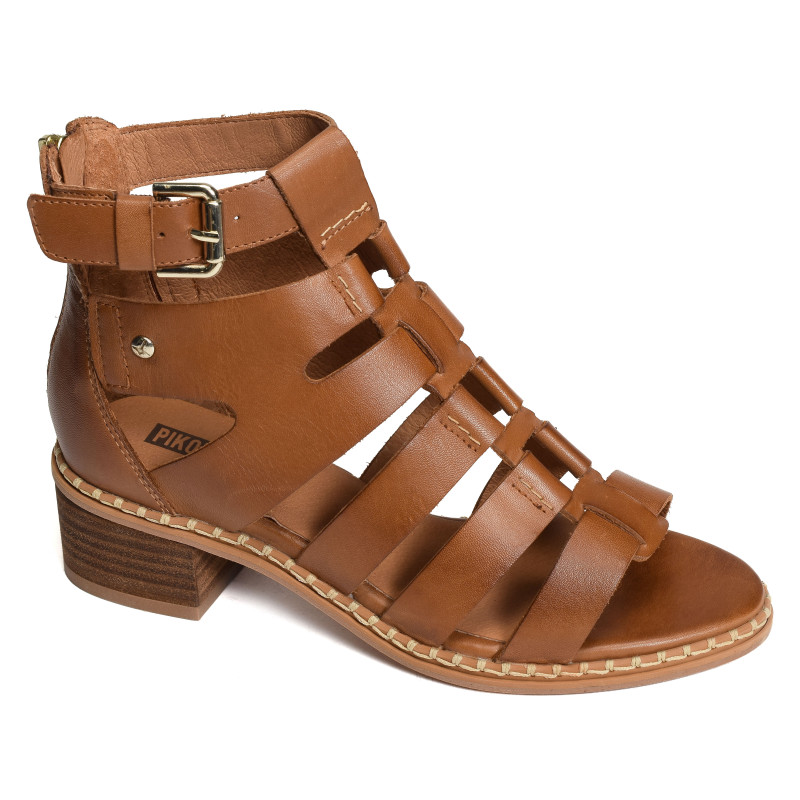 BLANES 1823 Camel, Nu-Pieds à talon Pikolinos