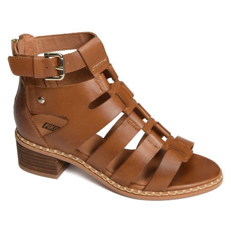 BLANES 1823 Camel, Nu-Pieds à talon Pikolinos