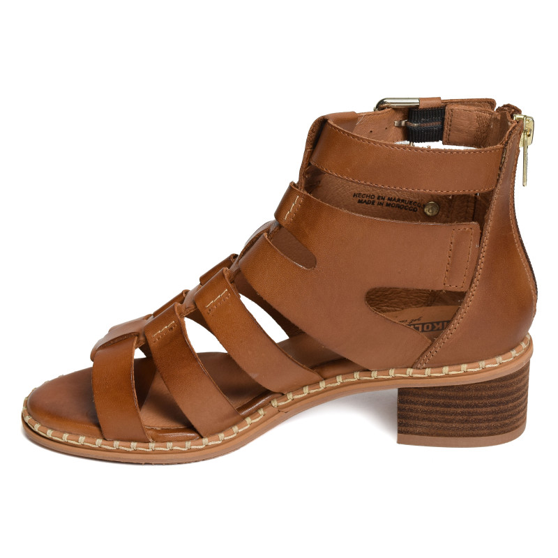 BLANES 1823 Camel, Nu-Pieds à talon Pikolinos
