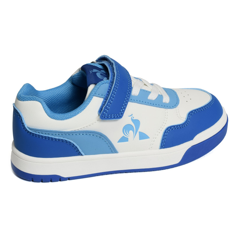 LCS COURT GIRL Blanc Bleu, Sneakers basses Le Coq Sportif