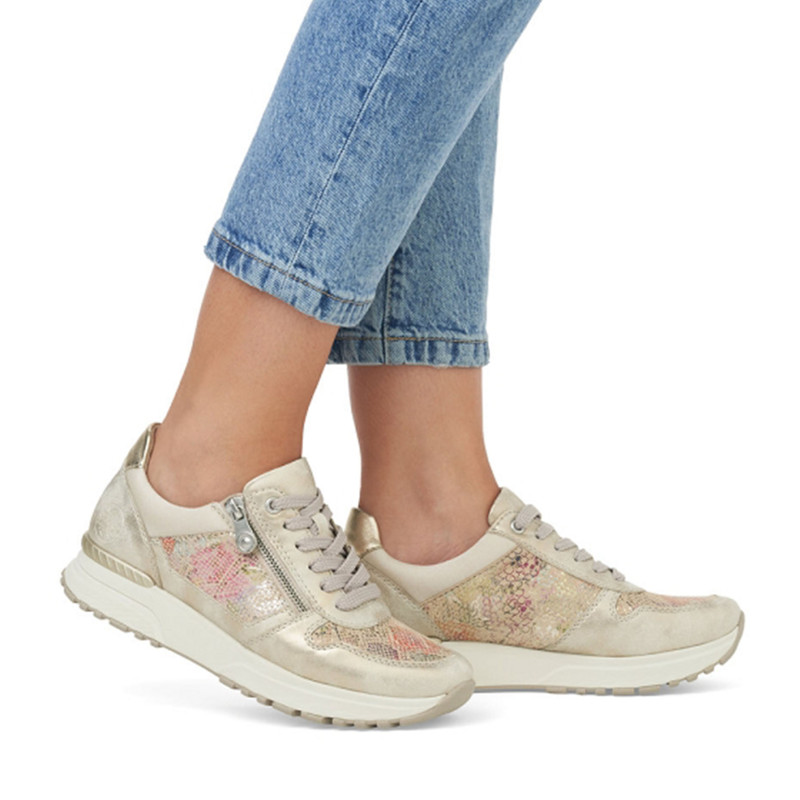 N7422 Or Multicolore, Baskets running Rieker