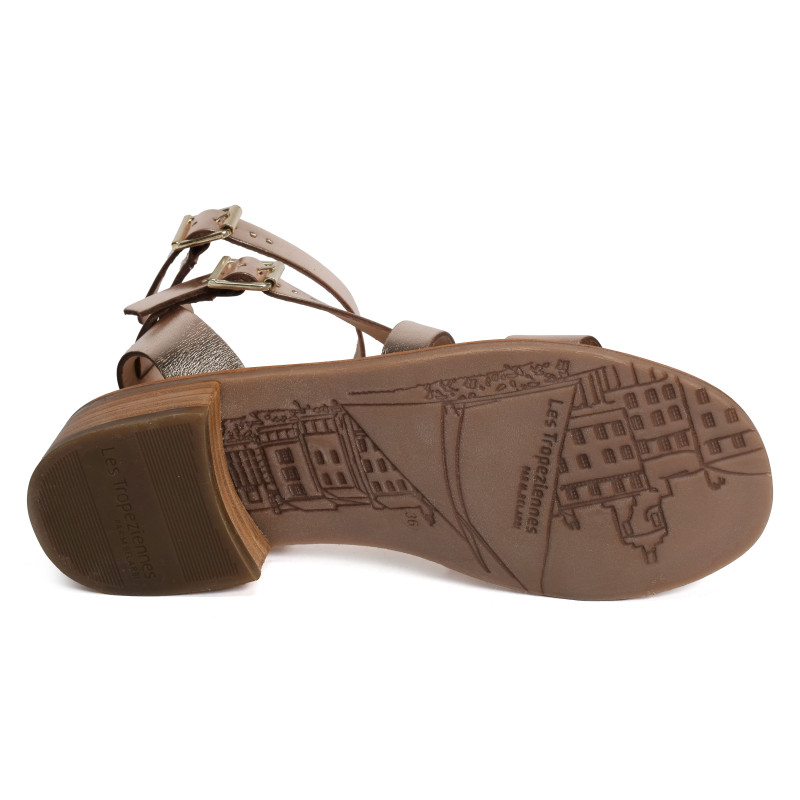 HOCEAN Or, Nu-Pieds à talon Les Tropéziennes