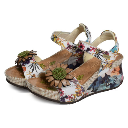 BARRY 36 Beige, Sandales compensées Laura Vita