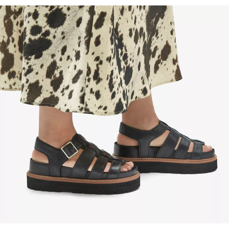 ORIANNA TWIST Noir, Nu-Pieds à plateforme Clarks