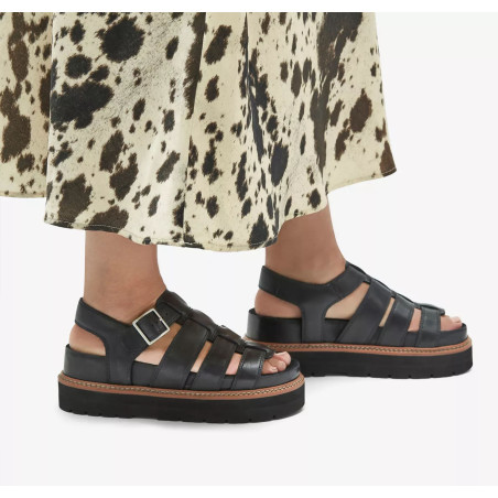 ORIANNA TWIST Noir, Nu-Pieds à plateforme Clarks