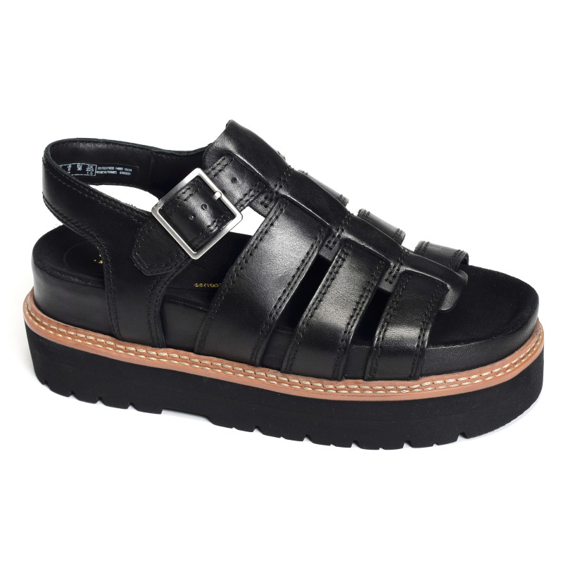 ORIANNA TWIST Noir, Nu-Pieds à plateforme Clarks