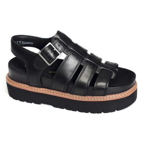 ORIANNA TWIST Noir, Nu-Pieds à plateforme Clarks