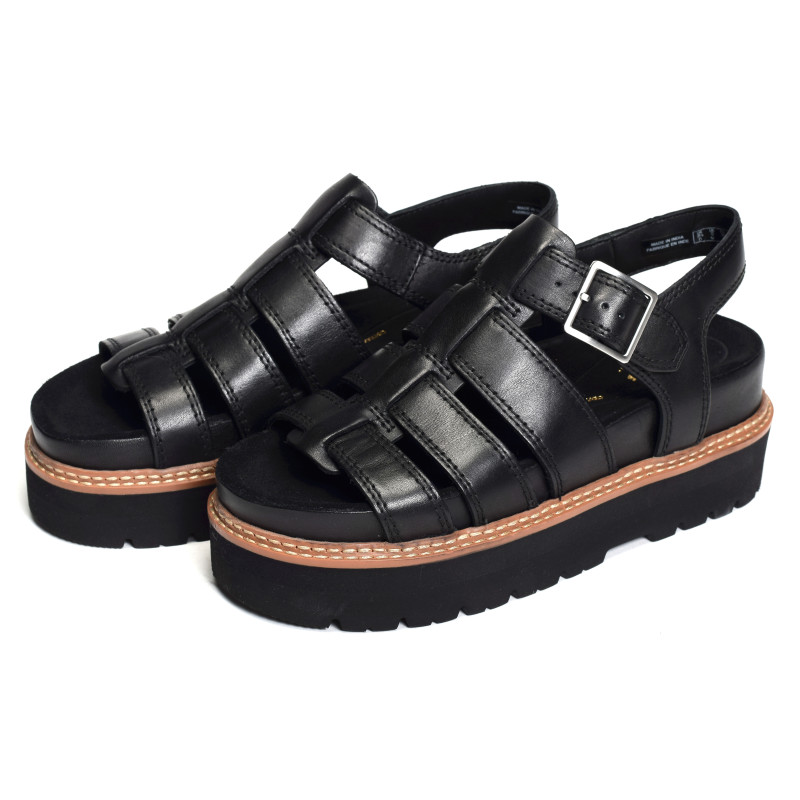 ORIANNA TWIST Noir, Nu-Pieds à plateforme Clarks