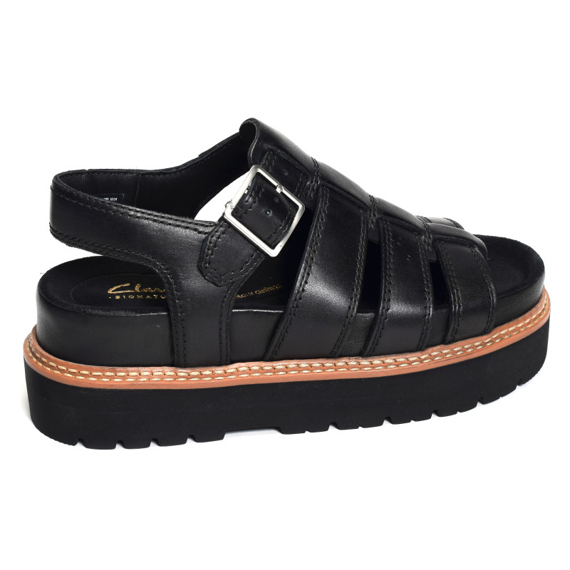 ORIANNA TWIST Noir, Nu-Pieds à plateforme Clarks