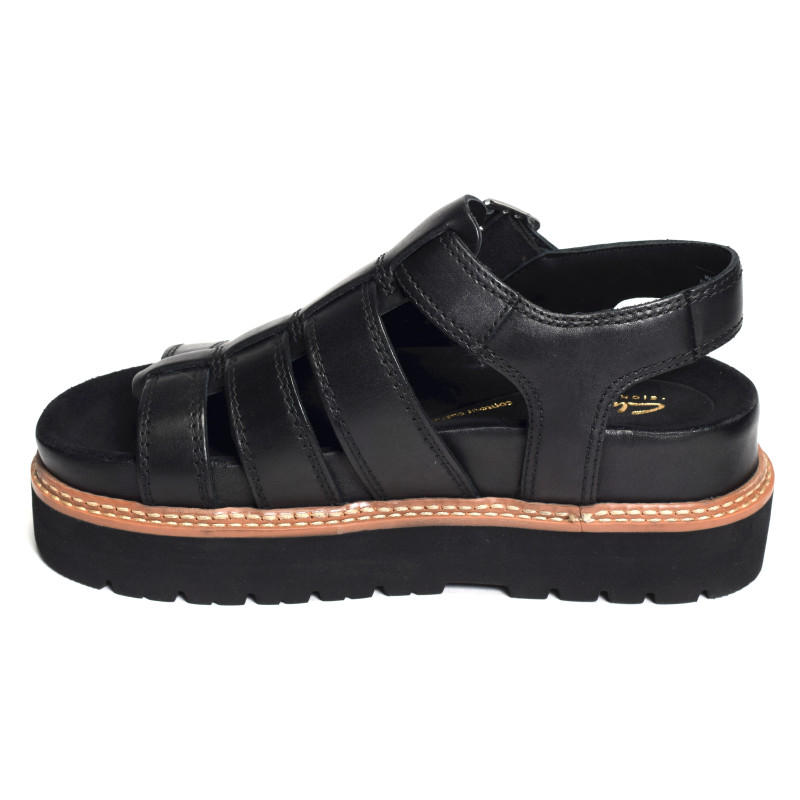ORIANNA TWIST Noir, Nu-Pieds à plateforme Clarks