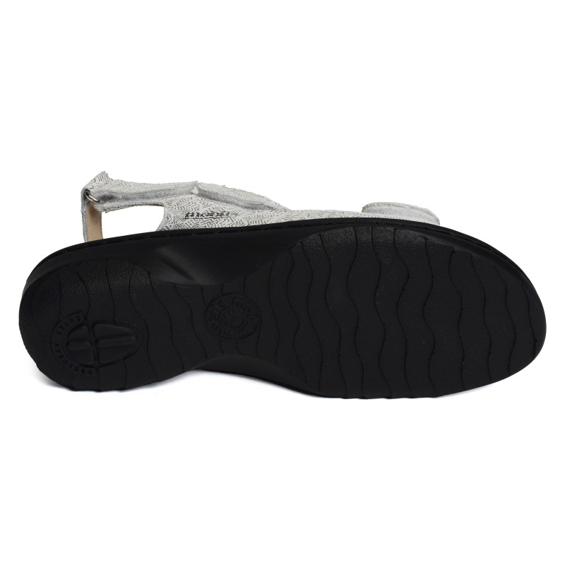 GETHA Blanc Or, Sandales plates Mephisto