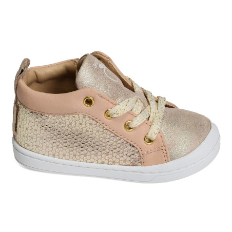 KIKKO BASE Beige Platine, Chaussures à Lacets Shoopom