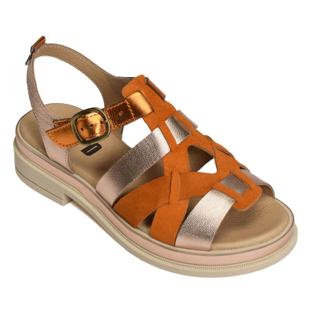 DAHO Orange, Nu-Pieds à talon MKD