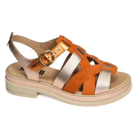 DAHO Orange, Nu-Pieds à talon MKD