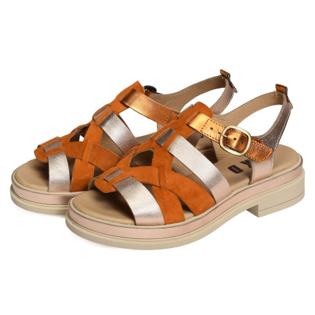 DAHO Orange, Nu-Pieds à talon MKD