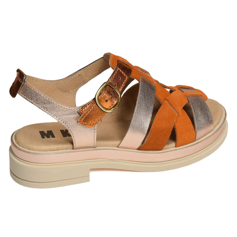 DAHO Orange, Nu-Pieds à talon MKD