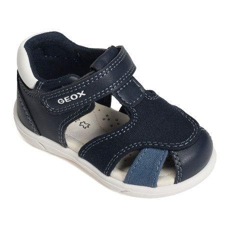 B SANDAL ZAPITO C Marine Blanc, Sandales plates & Nu-Pieds Geox