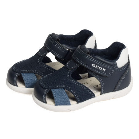 B SANDAL ZAPITO C Marine Blanc, Sandales plates & Nu-Pieds Geox