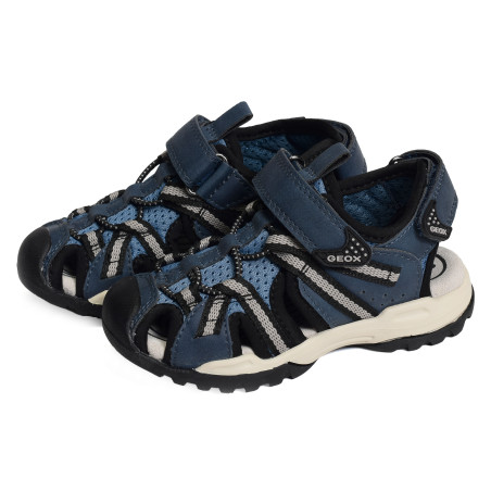 J BOREALIS BB Marine Gris, Sandales plates & Nu-Pieds Geox