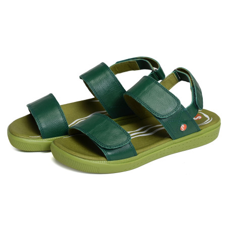 INDU Vert, Sandales plates Softinos