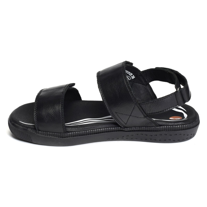 INDU Noir, Sandales plates Softinos