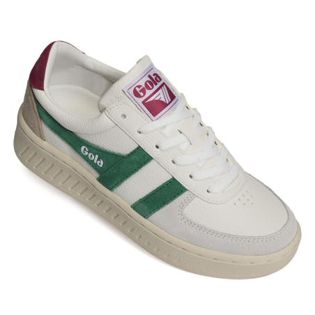GRANDSLAM TRIDENT Blanc Fuchsia, Sneakers basses Gola