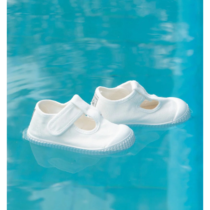136625 Blanc, Chaussures basses Victoria