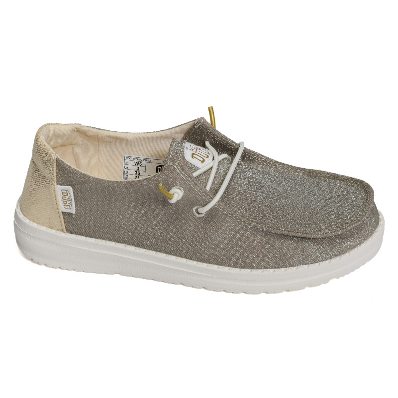WENDY METALLIC SPARKLE Gold, Slip-On HeyDude