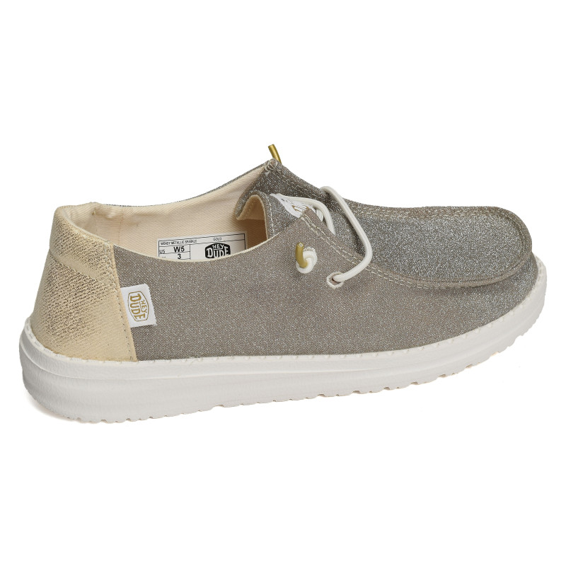 WENDY METALLIC SPARKLE Gold, Slip-On HeyDude