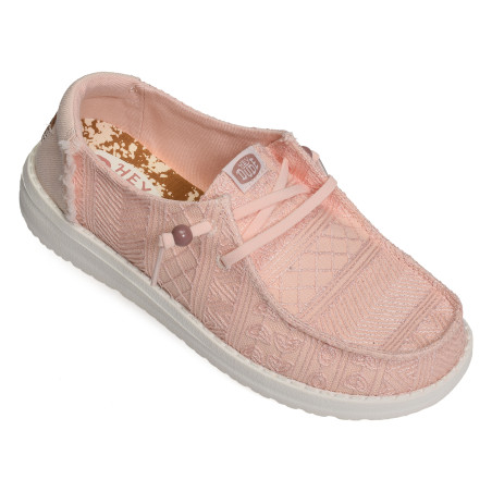 WENDY CROCHET LACE Rose, Slip-On HeyDude
