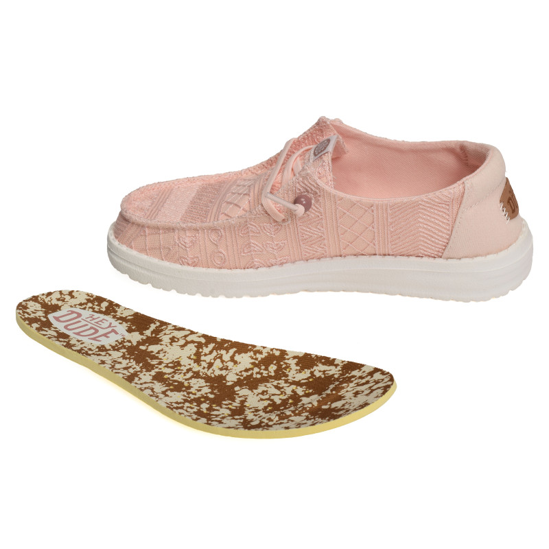 WENDY CROCHET LACE Rose, Slip-On HeyDude