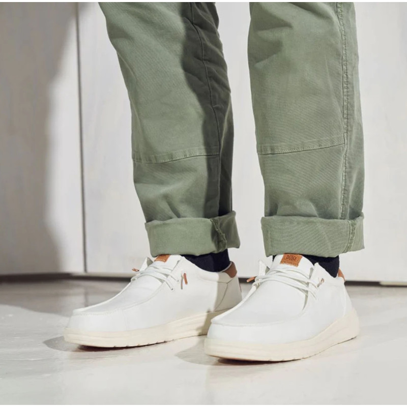 PAUL CANVAS Blanc, Slip-On HeyDude