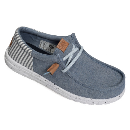 WALLY FUNK SEERSUCKER Denim, Slip-On HeyDude