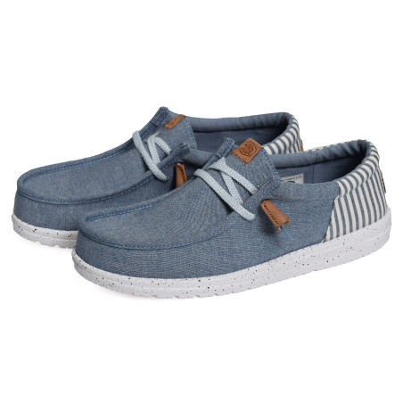 WALLY FUNK SEERSUCKER Denim, Slip-On HeyDude