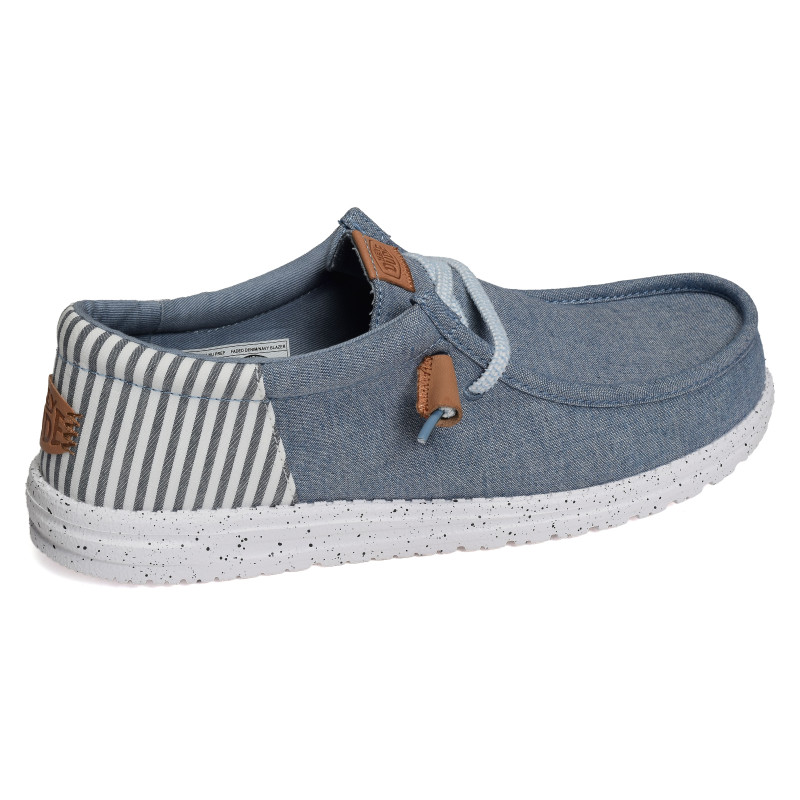 WALLY FUNK SEERSUCKER Denim, Slip-On HeyDude