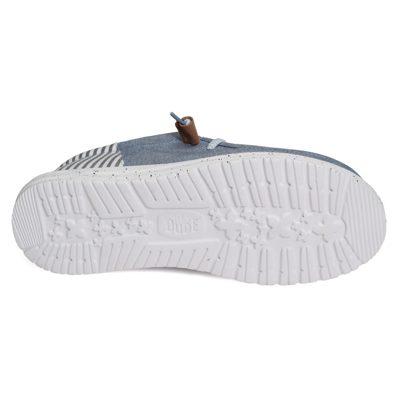 WALLY FUNK SEERSUCKER Denim, Slip-On HeyDude