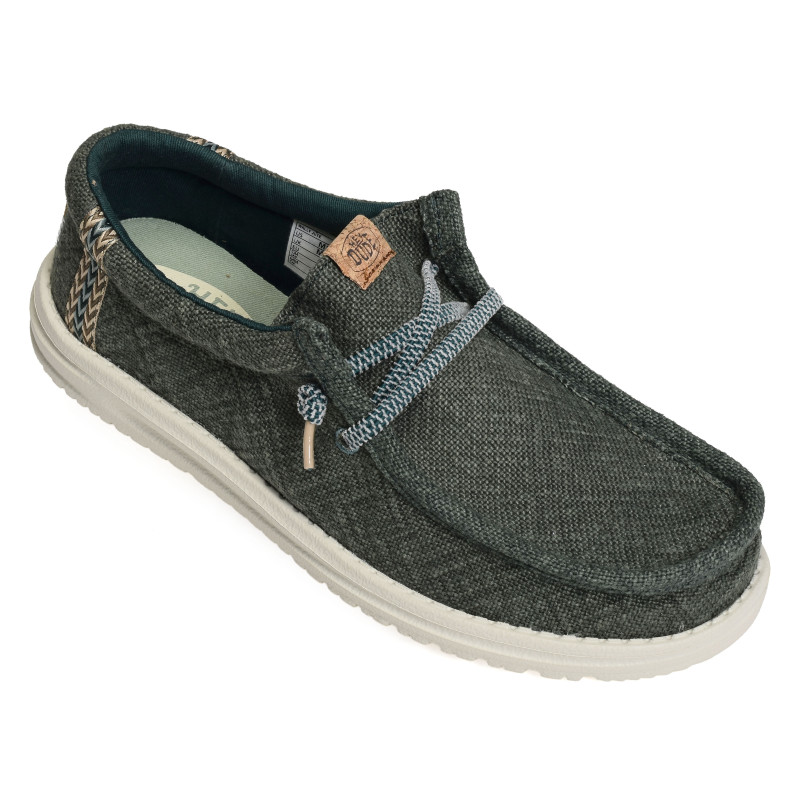 WALLY JUTE Vert, Slip-On HeyDude
