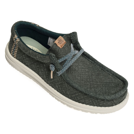 WALLY JUTE Vert, Slip-On HeyDude