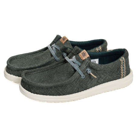 WALLY JUTE Vert, Slip-On HeyDude