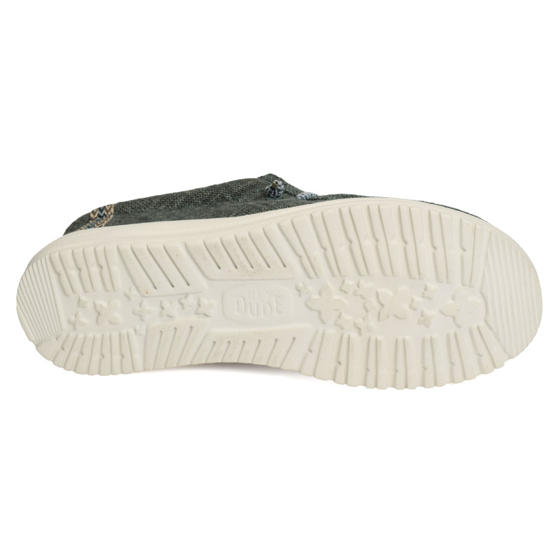 WALLY JUTE Vert, Slip-On HeyDude
