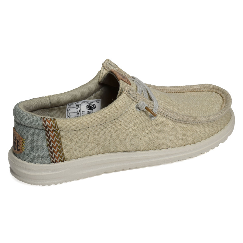 WALLY JUTE Stone, Slip-On HeyDude