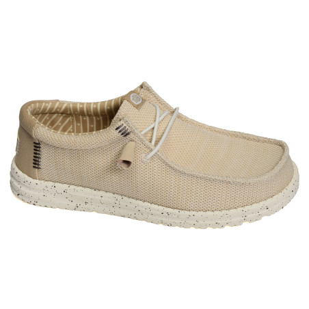 WALLY STRETCH SOX Beige, Slip-On HeyDude